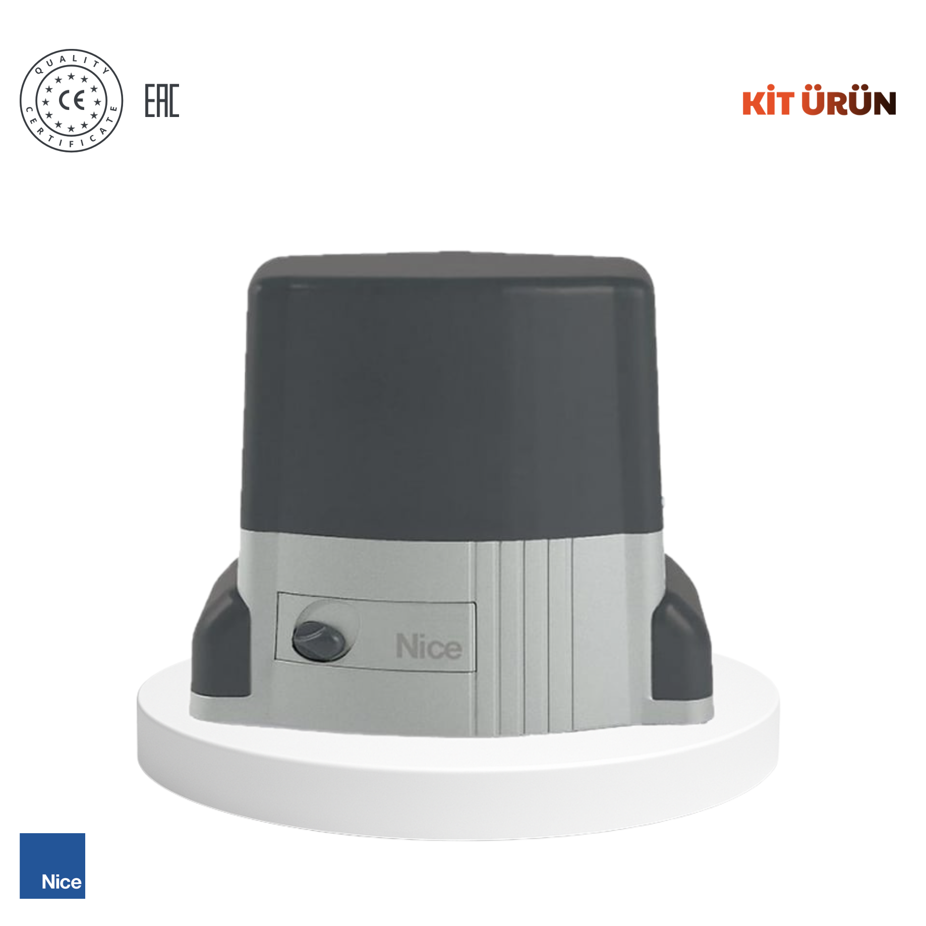 Nice Thor 1500 KG Yana Kayar Bahçe Kapısı Motor Kiti (Otomatik Kapı Motoru) (Aksesuarlı Kit)