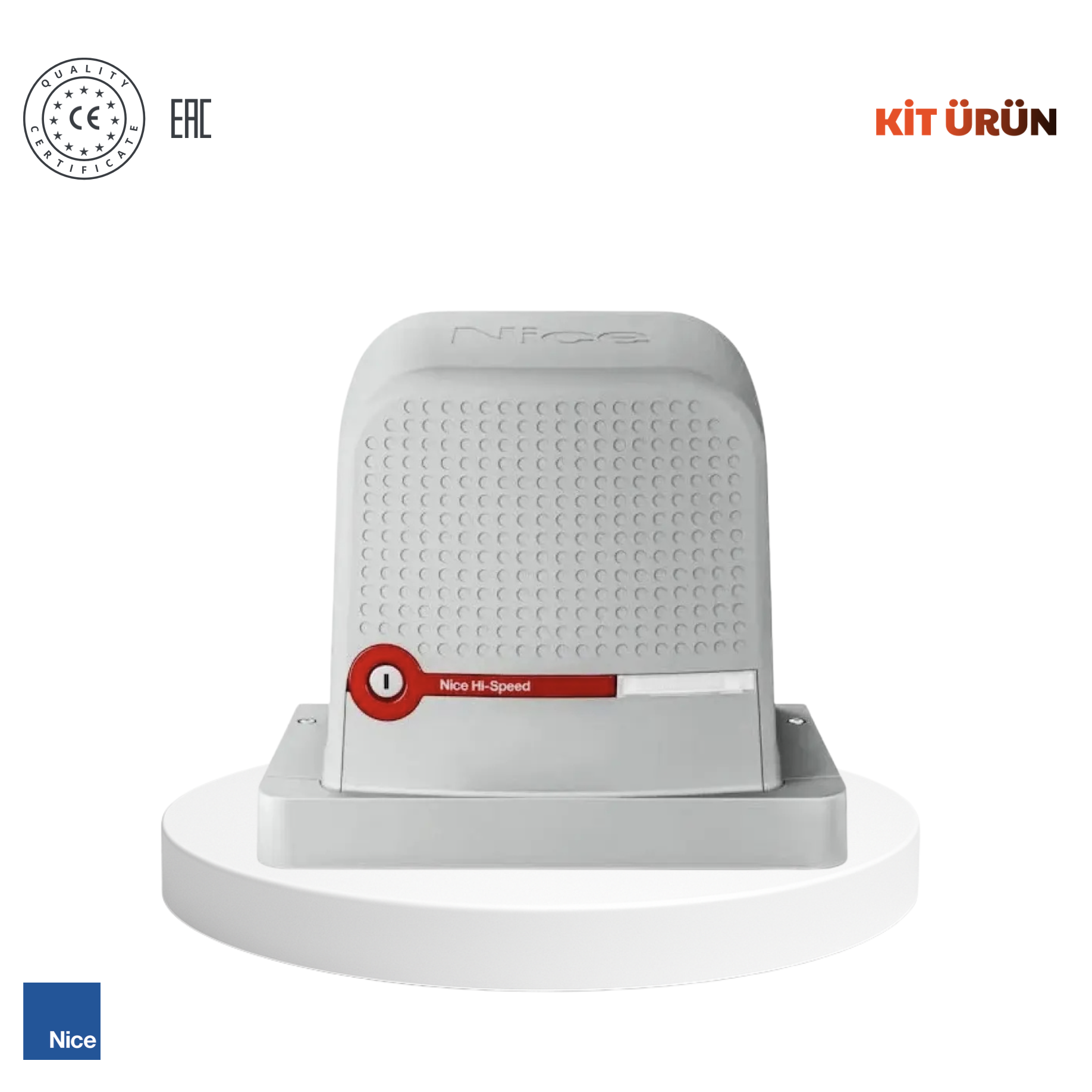Nice Robus 600 KG HS Hızlı Seri Yana Kayar Bahçe Kapısı Motor Kiti (Otomatik Kapı Motoru) (Aksesuarlı Kit)