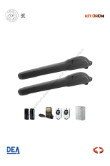 DEA MAC 24 V Dairesel Bahçe Kapısı Motor Kiti (Otomatik Kapı Motoru) (Aksesuarlı Kit)
